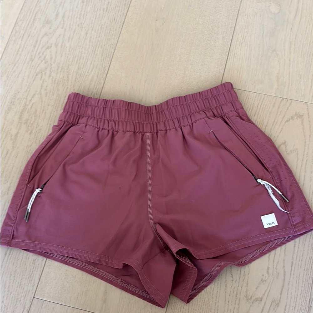 Vuori Women's Burgundy Athletic Shorts